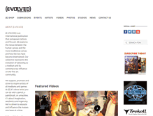 Tablet Screenshot of e-volvedmagazine.com